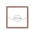 Picture of Line Drawn Lips _GroupedProduct_Square_Framed_Matted_
