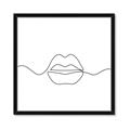 Picture of Line Drawn Lips _GroupedProduct_Square_Framed_Matted_