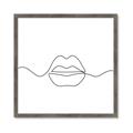 Picture of Line Drawn Lips _GroupedProduct_Square_Framed_Matted_