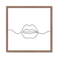 Picture of Line Drawn Lips _GroupedProduct_Square_Framed_Matted_