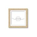 Picture of Line Drawn Lips _GroupedProduct_Square_Framed_Matted_