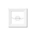 Picture of Line Drawn Lips _GroupedProduct_Square_Framed_Matted_