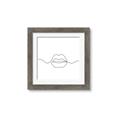 Picture of Line Drawn Lips _GroupedProduct_Square_Framed_Matted_