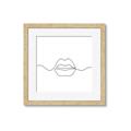 Picture of Line Drawn Lips _GroupedProduct_Square_Framed_Matted_