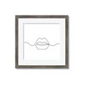 Picture of Line Drawn Lips _GroupedProduct_Square_Framed_Matted_