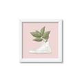 Picture of Plant Shoe Pink _GroupedProduct_Square_Framed_Matted_