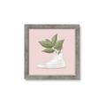 Picture of Plant Shoe Pink _GroupedProduct_Square_Framed_Matted_