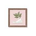 Picture of Plant Shoe Pink _GroupedProduct_Square_Framed_Matted_