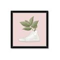 Picture of Plant Shoe Pink _GroupedProduct_Square_Framed_Matted_
