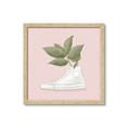 Picture of Plant Shoe Pink _GroupedProduct_Square_Framed_Matted_