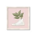 Picture of Plant Shoe Pink _GroupedProduct_Square_Framed_Matted_