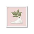 Picture of Plant Shoe Pink _GroupedProduct_Square_Framed_Matted_