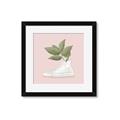 Picture of Plant Shoe Pink _GroupedProduct_Square_Framed_Matted_