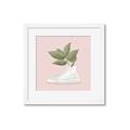 Picture of Plant Shoe Pink _GroupedProduct_Square_Framed_Matted_