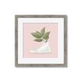 Picture of Plant Shoe Pink _GroupedProduct_Square_Framed_Matted_