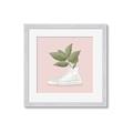 Picture of Plant Shoe Pink _GroupedProduct_Square_Framed_Matted_