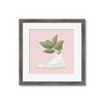 Picture of Plant Shoe Pink _GroupedProduct_Square_Framed_Matted_