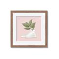 Picture of Plant Shoe Pink _GroupedProduct_Square_Framed_Matted_