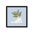 Picture of Plant Shoe Blue I _GroupedProduct_Square_Framed_Matted_