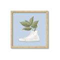 Picture of Plant Shoe Blue I _GroupedProduct_Square_Framed_Matted_
