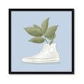 Picture of Plant Shoe Blue I _GroupedProduct_Square_Framed_Matted_