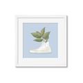 Picture of Plant Shoe Blue I _GroupedProduct_Square_Framed_Matted_