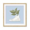Picture of Plant Shoe Blue I _GroupedProduct_Square_Framed_Matted_