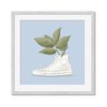 Picture of Plant Shoe Blue I _GroupedProduct_Square_Framed_Matted_