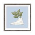 Picture of Plant Shoe Blue I _GroupedProduct_Square_Framed_Matted_