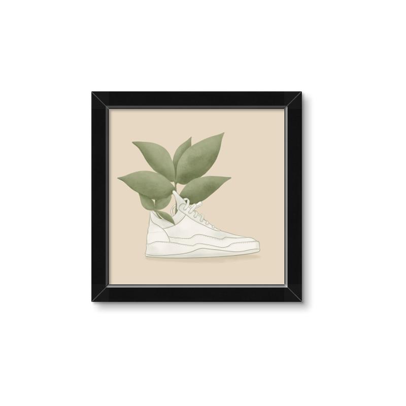 Picture of Plant Shoe Beige _GroupedProduct_Square_Framed_Matted_