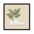Picture of Plant Shoe Beige _GroupedProduct_Square_Framed_Matted_