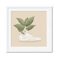 Picture of Plant Shoe Beige _GroupedProduct_Square_Framed_Matted_