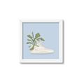 Picture of Plant Shoe Blue II _GroupedProduct_Square_Framed_Matted_