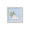 Picture of Plant Shoe Blue II _GroupedProduct_Square_Framed_Matted_