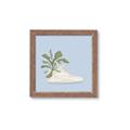 Picture of Plant Shoe Blue II _GroupedProduct_Square_Framed_Matted_