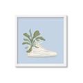 Picture of Plant Shoe Blue II _GroupedProduct_Square_Framed_Matted_