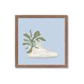 Picture of Plant Shoe Blue II _GroupedProduct_Square_Framed_Matted_