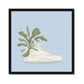 Picture of Plant Shoe Blue II _GroupedProduct_Square_Framed_Matted_
