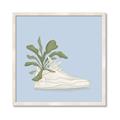 Picture of Plant Shoe Blue II _GroupedProduct_Square_Framed_Matted_