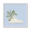 Picture of Plant Shoe Blue II _GroupedProduct_Square_Framed_Matted_