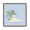 Picture of Plant Shoe Blue II _GroupedProduct_Square_Framed_Matted_