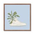 Picture of Plant Shoe Blue II _GroupedProduct_Square_Framed_Matted_