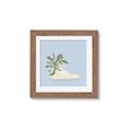 Picture of Plant Shoe Blue II _GroupedProduct_Square_Framed_Matted_