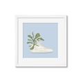 Picture of Plant Shoe Blue II _GroupedProduct_Square_Framed_Matted_