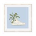 Picture of Plant Shoe Blue II _GroupedProduct_Square_Framed_Matted_
