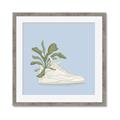 Picture of Plant Shoe Blue II _GroupedProduct_Square_Framed_Matted_