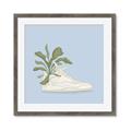 Picture of Plant Shoe Blue II _GroupedProduct_Square_Framed_Matted_