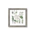 Picture of Plants make me a happy _GroupedProduct_Square_Framed_Matted_