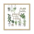 Picture of Plants make me a happy _GroupedProduct_Square_Framed_Matted_