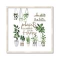 Picture of Plants make me a happy _GroupedProduct_Square_Framed_Matted_